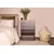 Aberto Design Komoda YUNA 70x86x40cm Hrast-Crna