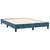 Vidaxl Box spring postelja z vzmetnico temno modra 140x200 cm žamet