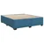 Vidaxl Box spring postelja z vzmetnico modra 180x200 cm žamet