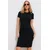 Trend Alacati Stili Ženska haljina ALC-X11832, Mini, Crna