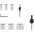 Bosch Set kruna sa navojem 2608594611, 6 delova