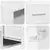 Set TV komoda FLORIN 3 pcs Visoki sjaj bijela Konstruirano drvo