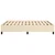 Vidaxl Posteljni okvir brez vzmetnice krem 140x190 cm blago