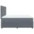Vidaxl Box spring postelja z vzmetnico temno siva 180x200 cm žamet