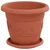 Saksije za biljke 24 pcs Crvena cigla O 22 x 18 cm Plastika
