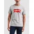 LEVIS ® Majica  pegasto siva / češnjevo rdeča / bela