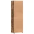Highboard s policom FLORIN Dimljeni hrast 60 x 35 x 182 cm