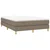 Greatstore Box spring posteljni okvir taupe 140x190 cm blago