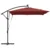 Suncobran Terakota 249 x 249 x 250 cm Poliester i aluminij