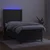 Vidaxl Box spring postelja z vzmetnico LED temno siva 90x200 cm žamet
