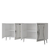 Hanah Home Konzolni sto Tean, 150x75x35 cm, Belo-srebrne boje
