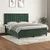 Vidaxl Box spring postelja z vzmetnico temno zelena 180x200 cm žamet