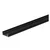 Set aluminijumski profil za LED trake 2m 17.5x7 mm crni