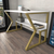 Hanah home Radni sto 120x72,8x60?cm Belo-Zlatni