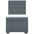vidaXL Box spring postelja z vzmetnico temno siva 80x200 cm žamet