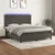 Vidaxl Box spring postelja z vzmetnico LED temno siva 180x200 cm žamet