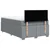 Vidaxl Boxspring postelja z vzmetnico svetlo siva 120x190 cm blago