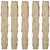 VIDAXL lesena raztegljiva rešetkasta ograja (180x90cm), set 5 kosov