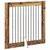 Vrata za pse s postoljem 4 pcs Staro drvo 100 x 100 cm