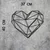 Wallity Zidna dekoracija Heart v2, 37x40 cm 2 mm, Crna