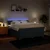 Vidaxl Box spring postelja z vzmetnico modra 180x200 cm blago