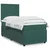 Vidaxl Box spring postelja z vzmetnico temno zelena 80x200 cm žamet