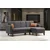 Atelier del Sofa Set Ugaona garnitura i fotelja Polya L Tamnosivi