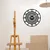 Wallity Zidni sat 48x48cm Crni
