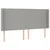 vidaXL Box spring postelja z vzmetnico LED sv. siva 180x200 cm blago