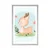 Plakat s paspartujem prikupen srnjaček - 30x45 white