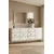 Hanah Home komoda Moka 150, 150 cm, bela / srebrna