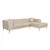 Atelier del Sofa Ugaona garnitura Como Eco, 270 cmx180 cm, Bež