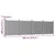 Vidaxl Ograjni panel siv 699x186 WPC