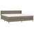 Vidaxl Box spring postelja z vzmetnico taupe 200x200 cm blago