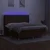 Vidaxl Box spring postelja z vzmetnico LED temno rjava 160x200cm blago