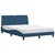 Krevet s madracem plavi 140 x 190 cm od tkanine