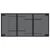 Vidaxl Vrtna miza antracitna 165x80x72 cm jeklo