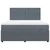 Vidaxl Box spring postelja z vzmetnico temno siva 180x200 cm žamet
