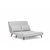 ATELIER DEL SOFA Dvosed Folde 2 Seater Teddy Fabric Grey