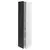 METOD Visoki element s policama, bela/Nickebo boja antracita, mat, 40x60x200 cm