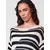 KOROSHI Pulover črna/bela