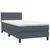 Vidaxl Box Spring postelja z vzmetnico Temno siva 80x220 cm Velvet