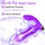 SuperLove Powerful Thrusting Wearable Dildo with Remote Purple