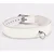 Devil Sticks Patent Leather Collar with Lamb Leather Backing White