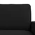 Vidaxl Kavč 2 pcs Črna 182 x 80 x 82 cm blago