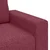 Dvodijelni set sofa s jastucima, tkanina boje vina