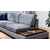 Atelier del Sofa Ugaona garnitura Tulip 97x80x193cm Tamnosiva
