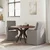 Trpezarijske stolice 2 pcs Sivo-smeđa 57 x 67 x 98 cm tkanina