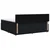 vidaXL Postelja boxspring z vzmetnico Črna 200 x 200 cm Blago