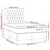 Vidaxl Box spring postelja z vzmetnico moder 120x200 cm blago